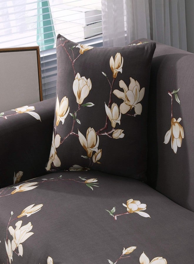 HOOBUY Printed Sofa Cover Stretch Couch Covers Sofa Slipcovers for 2 Cushion Couch and Loveseat with Two Free Pillow Case 05#(2 Seater/Loveseat) - Image 5